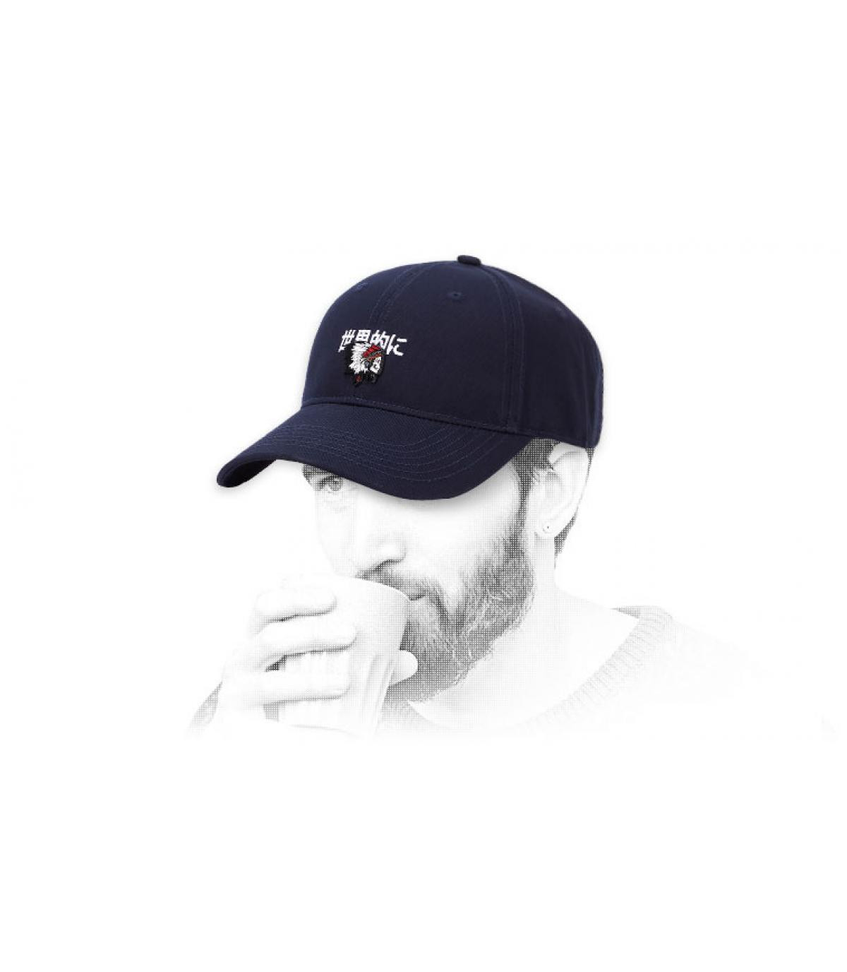 gorra calavera indio negro Downtown Curved navy gorra calavera indio negro Downtown Curved navy